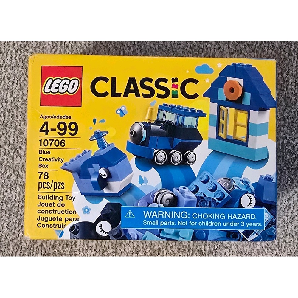 LEGO Classic Blue Creative Box (10706)  new unopened agess 4-99.  78 pcs